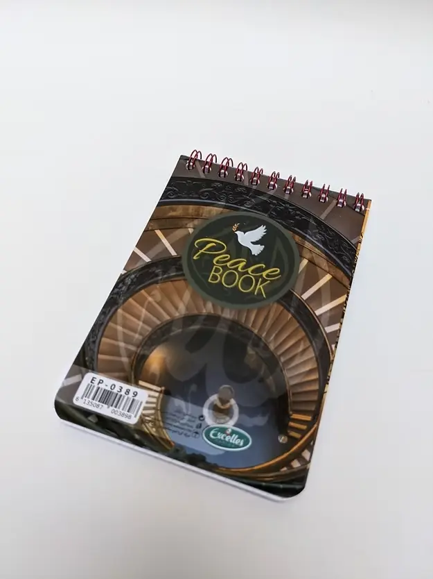 Carnet EXCELLES Peace Book à Spiral 9.5x14cm 120 pages