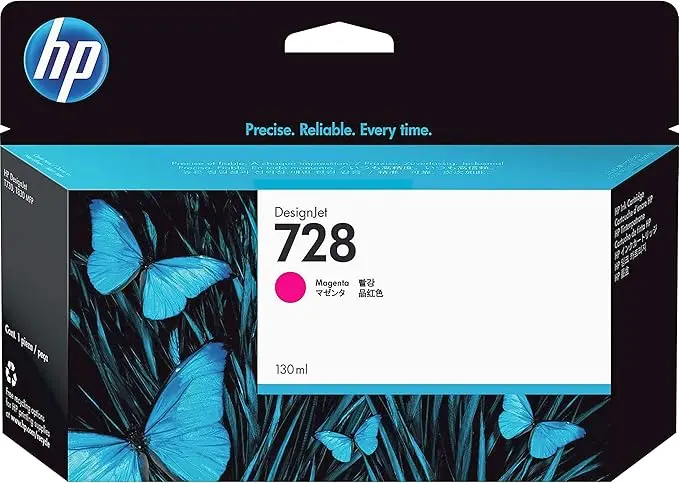Cartouche D'encre HP 728 Magenta pour Traceur    DesignJet T730 T830 
