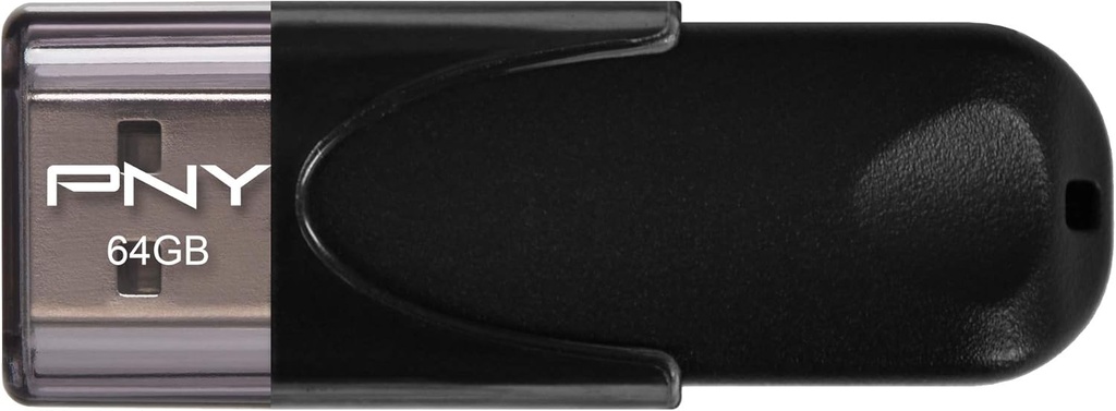 Flash Disque PNY Attaché 4 64Go USB 2.0 Noir