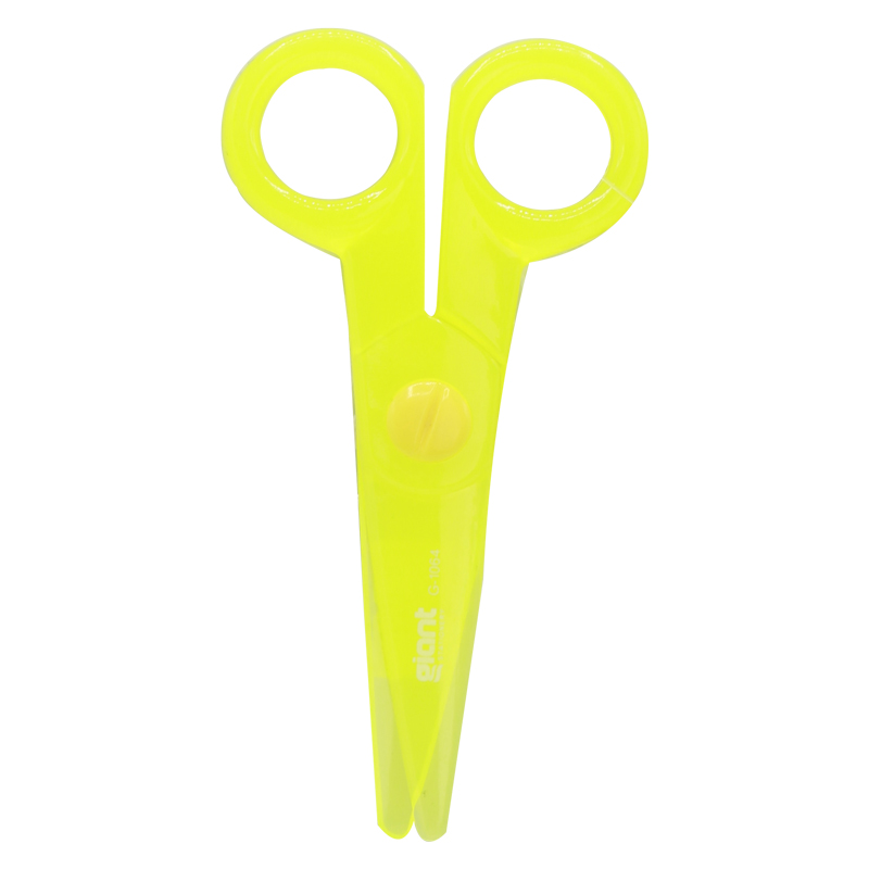 Ciseaux GIANT En Pastique 13cm 3 Couleurs