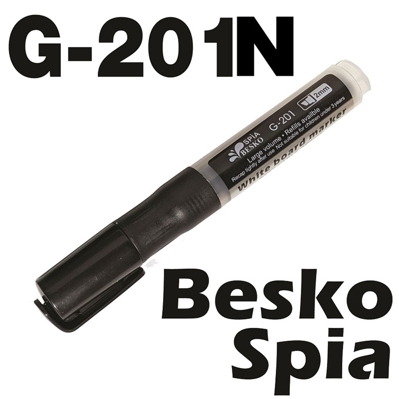 Marqueur Tableau Blanc BESKO Rechargeable Spia Coupé Noir