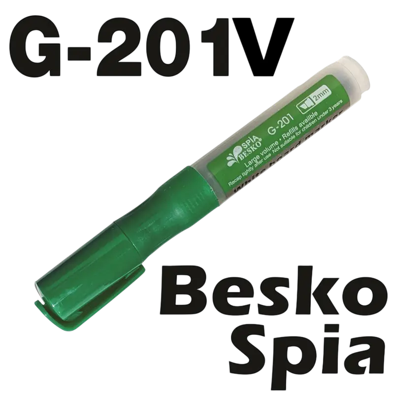 Marqueur Tableau Blanc BESKO Rechargeable Spia Coupé Vert