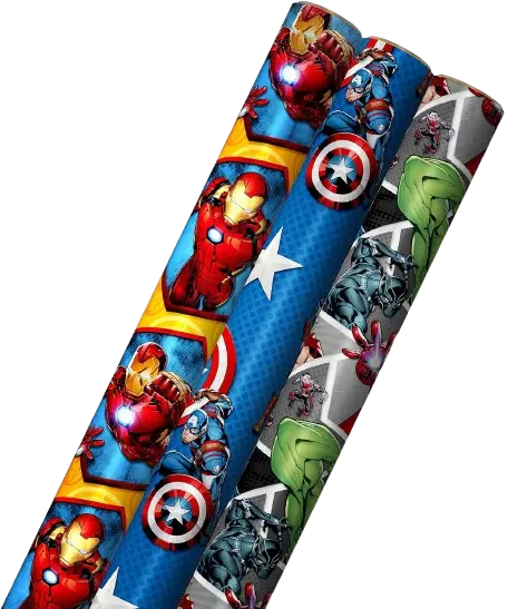 Papier cadeau HOOMARK motifs SPIDERMAN-AVENGERS 200 x 70cm 60g/65g