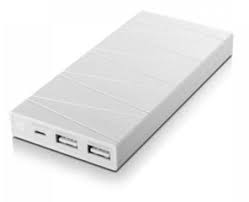 Power Bank Lenovo PB500 10000mAh avec 2 ports USB Blanc