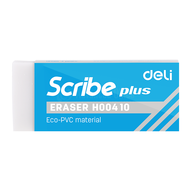 Gomme de Bureau DELI Scribe Plus Réctangulaire Blanc