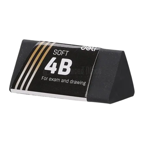 Gomme Scolaire DELI Scribe Infinité Triangulaire Noir