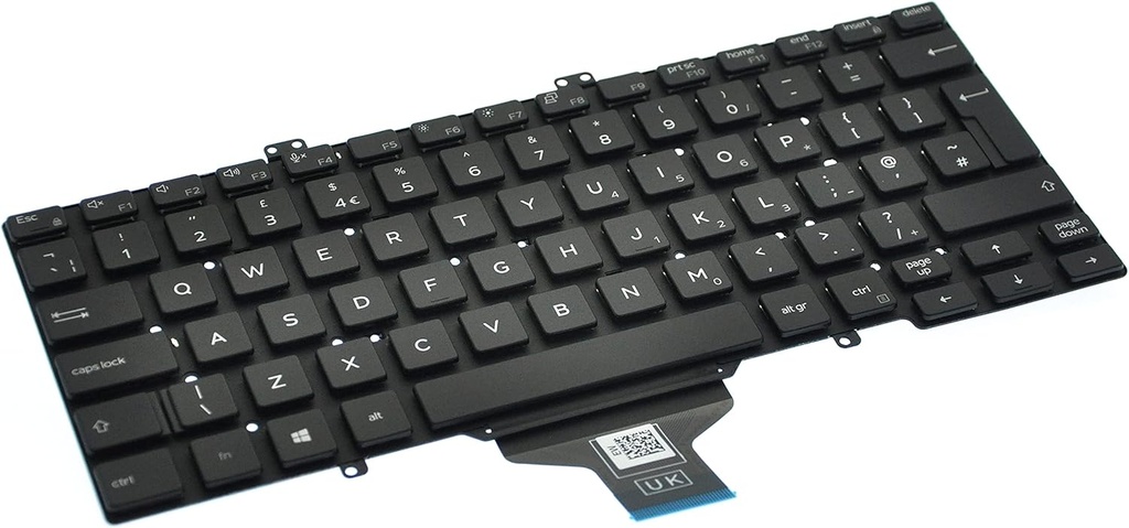 Clavier DELL Qwerty Pour Laptop DELL Latitude 5400 5401 7400 Rétroéclairé  Noir