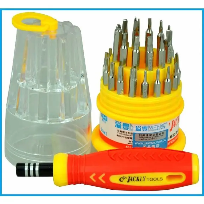 Kit Tournevis bits précision JAKEMY JK-6036-A 31 pièces pour Mobile Laptop