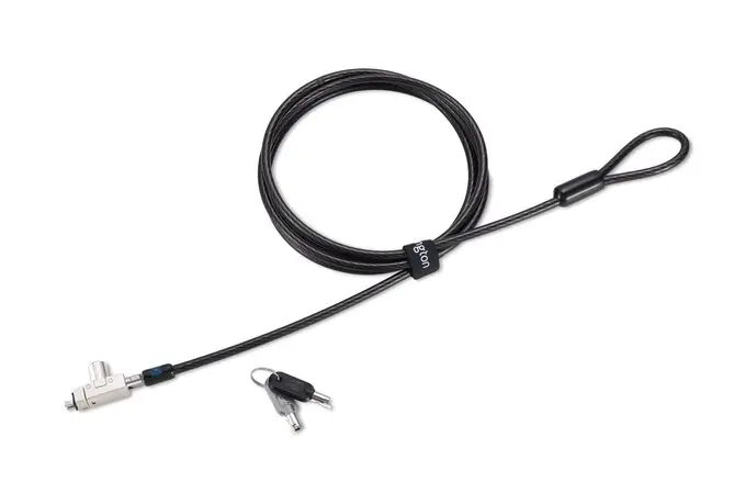 Câble de Sécurité KENSINGTON N17 5mm en à Clé pour Laptop et Appareils Dell Noir