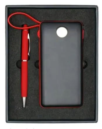 Coffret RIDEX Design KIONI 2 Pièces Power Bank 20000Mah Stylo Luxe Noir