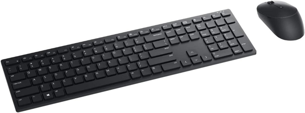 Kit de Clavier et Souris DELL Optique Sans fil QWERTY Noir