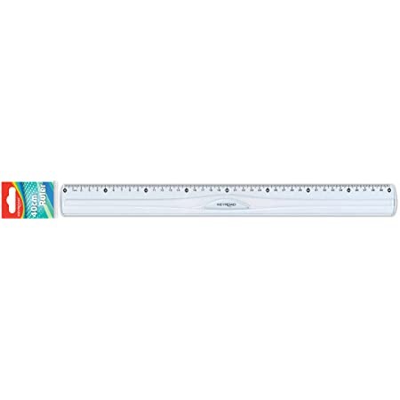 Règle Scolaire KEYROAD 40cm Plastique