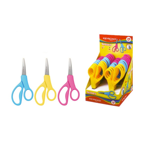 Ciseau Ecolier KEYROAD Scissors 13cm Multi-Couleurs
