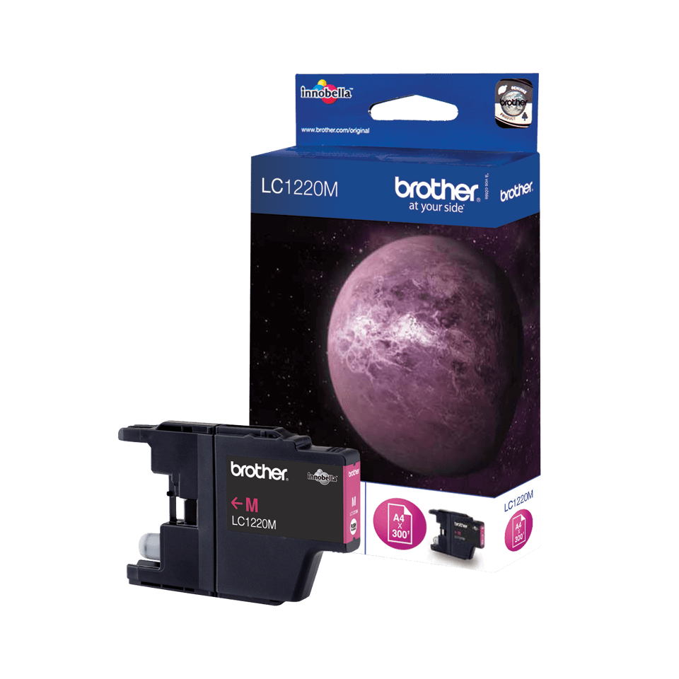 Cartouche D'encre BROTHER LC1220M Magenta Pour Imprimantes DCP-J525W 725DW 925DW MFC-J430W 435W 625DW 825DW