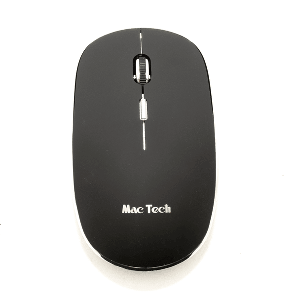Souris sans fil MACTECH MT-WM120 Optique 2en1 rechargeable via USB 6 boutons 1600Dpi avec tapis à charge sans fil USB 5V/1A-5W pour Smartphone Noir
