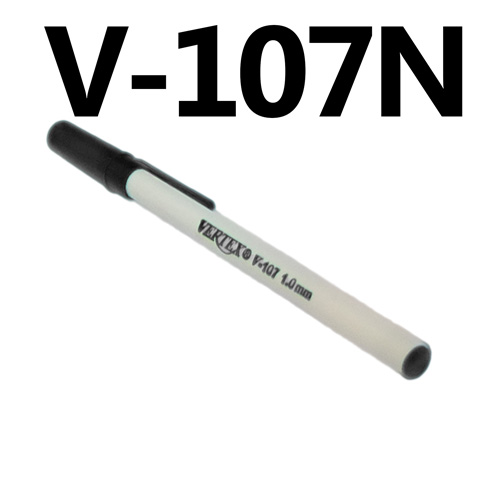 [V-107N] Stylo à Bille VERTEX 107 1.0mm Noir