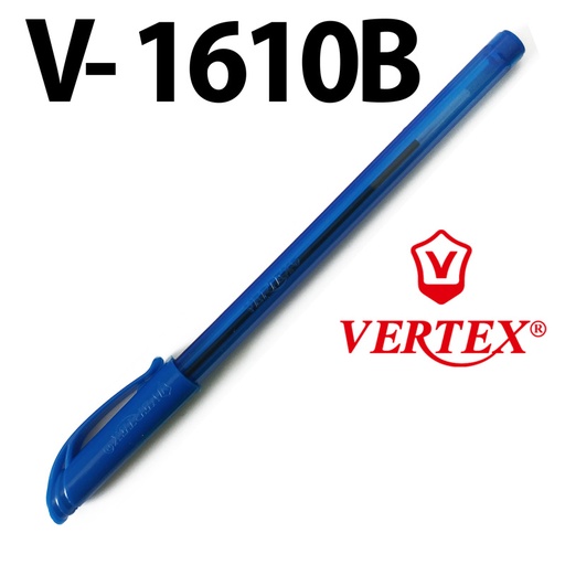 [V-1610B] Stylo à Bille VERTEX Cristex Bleu