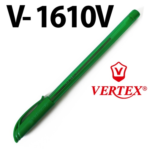 [V-1610V] Stylo à Bille VERTEX Cristex Vert