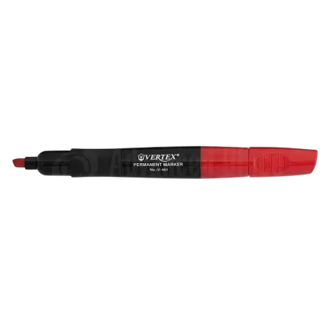 [V-401R] Marqueur Permanent VERTEX Rouge Coupé