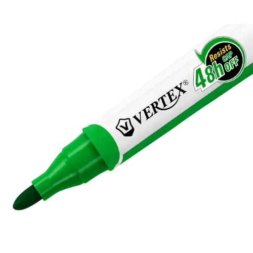 [V-614V] Marqueur pour Tableau Blanc VERTEX CAMELMARKER Rond Vert
