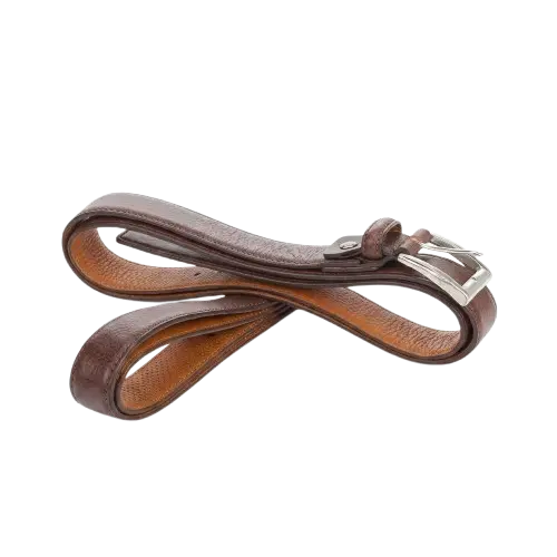 [V8602-1M] Ceinture En Cuir VERTEX V8602-1M Marron