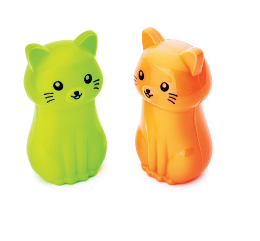 [VS-0244] Taille Crayon Ecolier VERTEX My Cats 1 Trous avec Réservoir en Plastique Multi-Couleurs