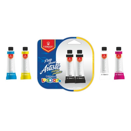 [VS-0257B] Boite de Peinture VERTEX Gouache 2 Pcs  Bleu