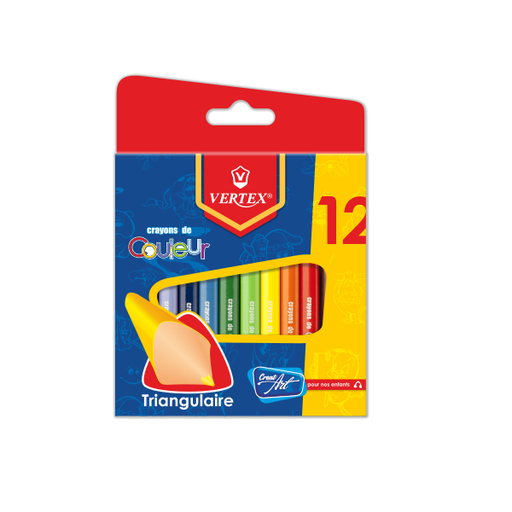 [VS-0402] Crayons De Couleur VERTEX Color Max Boite De 12 Mini