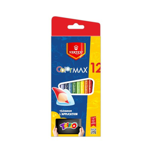 [VS-0403] Crayons De Couleur VERTEX Color MAX Boite De 12