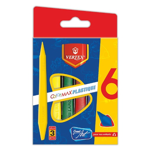 [VS-0421] Crayons De Couleur VERTEX PM Boite De 06 Mini