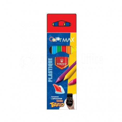 [VS-0440] Crayons De Couleur VERTEX Color Max Boite De 06
