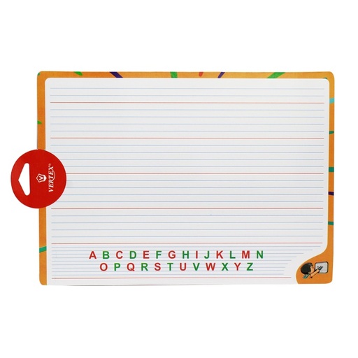 [VS-0567] Ardoise VERTEX Double Face en Carton Quadrillée Alphabet Français