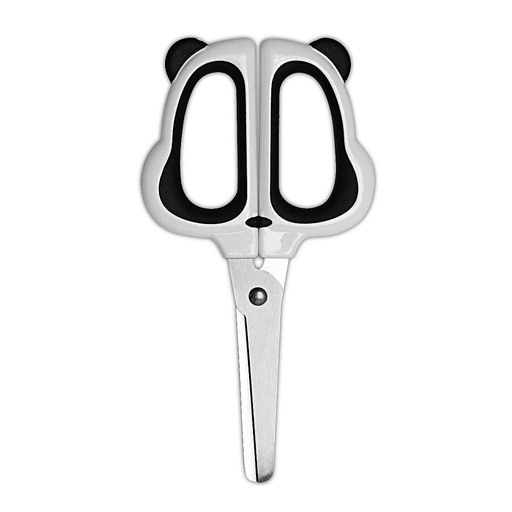 [VS-0814] Ciseaux Ecolier VERTEX Jungle 13 cm avec Tête de Panda