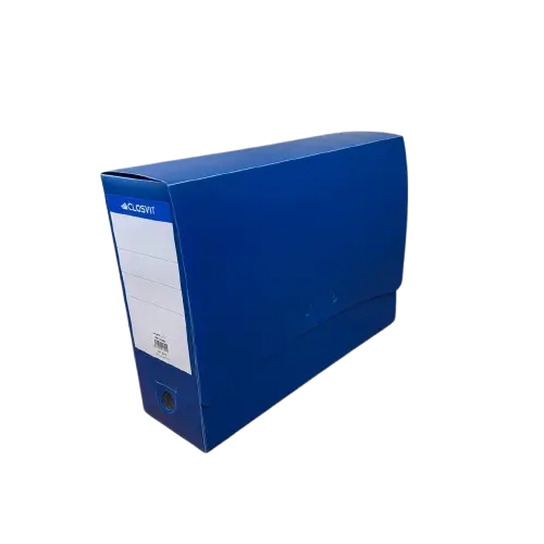 [01892] Boite D'Archive CV en PVC 100mm Bleu