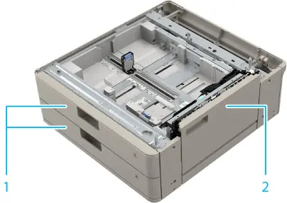 [8786B002] Socle Imprimante double cassette CANON AL1 pour  photocopieur C3330i C3325i C3320 C3320i Plastique , Métal 