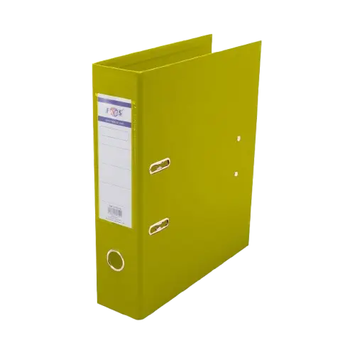 [34200-5] Classeur Chrono FABS A4+ en PP Avec Perforateur Jaune