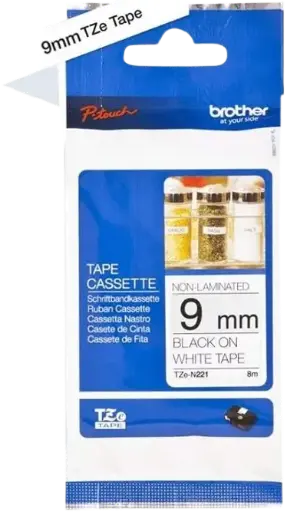 [TZ-N221] Recharge BROTHER 6mm noir/blanc (copie)