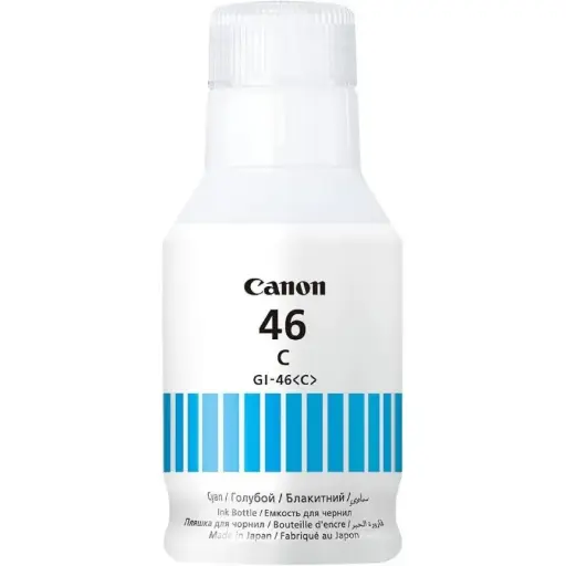 [4427C001] Bouteille D'encre CANON GI-46C Cyan Pour Imprimantes Maxify GX3040 GX5040 GX6040 GX7040 