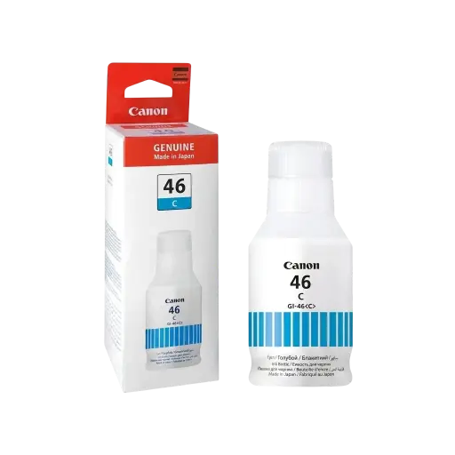 [4427C001] Bouteille d'Encre CANON GI-46C Cyan pour Imprimantes Maxify GX3040 GX5040 GX6040 GX7040 