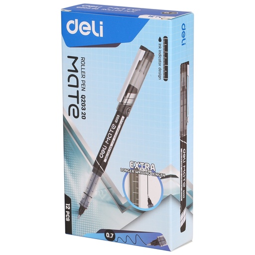 [EQ20320] Stylo Roller DELI Mate Noir