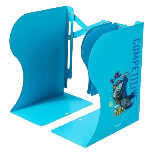 [78632BL] Support Métallique Pour Livre DELI Bleu avec Motif
