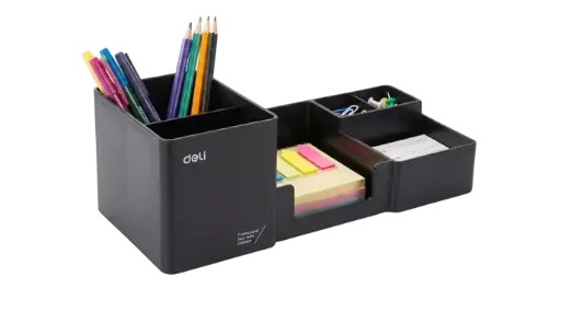 [EZ00220] Plumier de Bureau DELI Noir