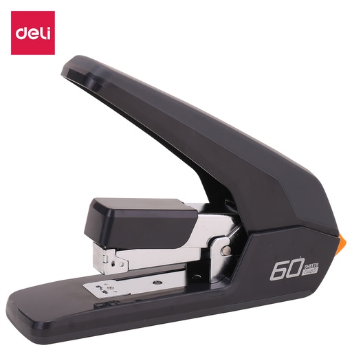 [E0465] Agrafeuse de Bureau DELI Effortless 60 Feuilles en Métal Noir