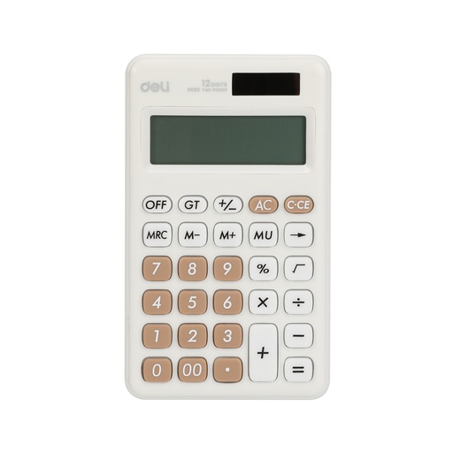 [EM120-WH] Calculatrice De Bureau DELI 12 Chiffres Blanc
