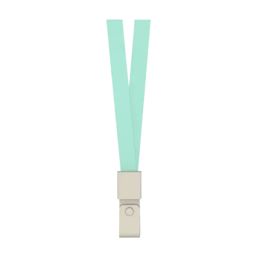 [8353V] Cordon Pour Porte Badge DELI 1.5cm en Polyester Vert
