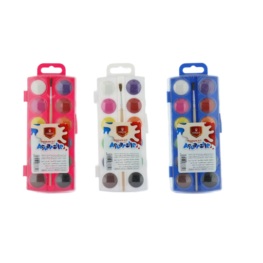 [VS-0232] Aquarelle De 12 Couleurs VERTEX VS-0232 MM Avec Pinceau