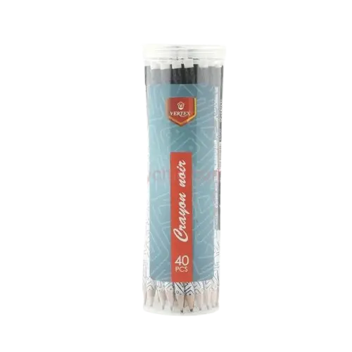 [VS-1140] Crayon Noir VERTEX HB Hexagonal avec Gomme