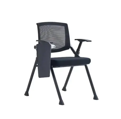 [PARMA/D028F] Chaise Visiteur Pliante Avec Tablette Ecritoire Repliable Dossier En Filet