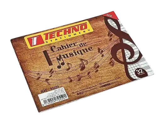 [TECHNO-9559] Cahier de Musique TECHNO PF 32 Pages