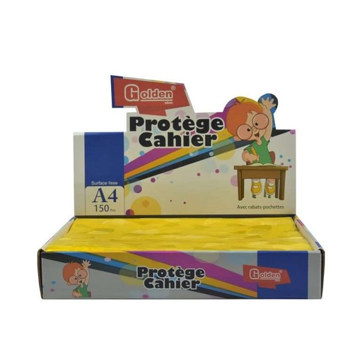 [41087] Protège Cahier GOLDEN A4 GM TP Jaune